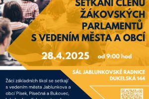 Setkání členů žákovských parlamentů s vedením města a obcí